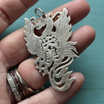 Dragon Pendant - Sterling Silver - Vintage