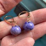 Blueberry Earrings - Gold Filled - Handmade