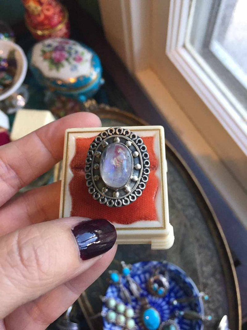 Moonstone Sterling Ring - Vintage