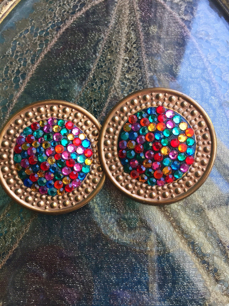 Rainbow Earrings - Richard Kerr - Vintage