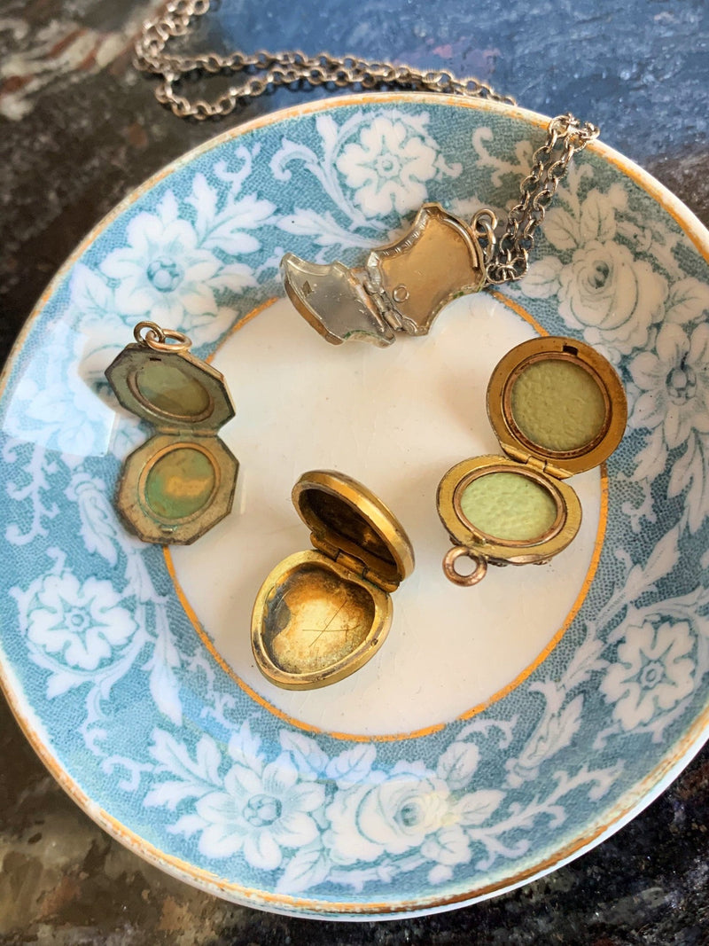 Tiny Lockets - Gold Filled locket - Your Choice - Vintage locket