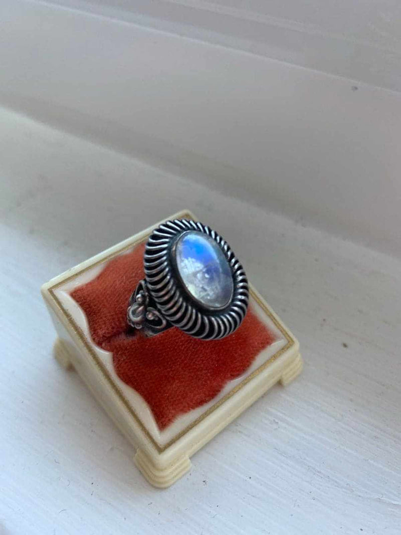 Moonstone Ring - Sterling Silver - Vintage