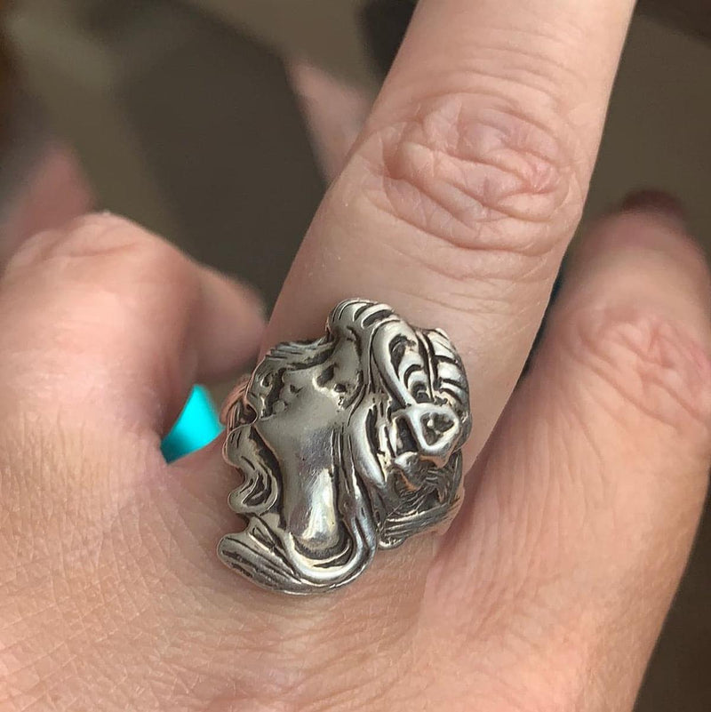 Lady Ring - Nouveau - Sterling Silver - Vintage