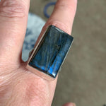 Labradorite Ring - Sterling Silver - Vintage