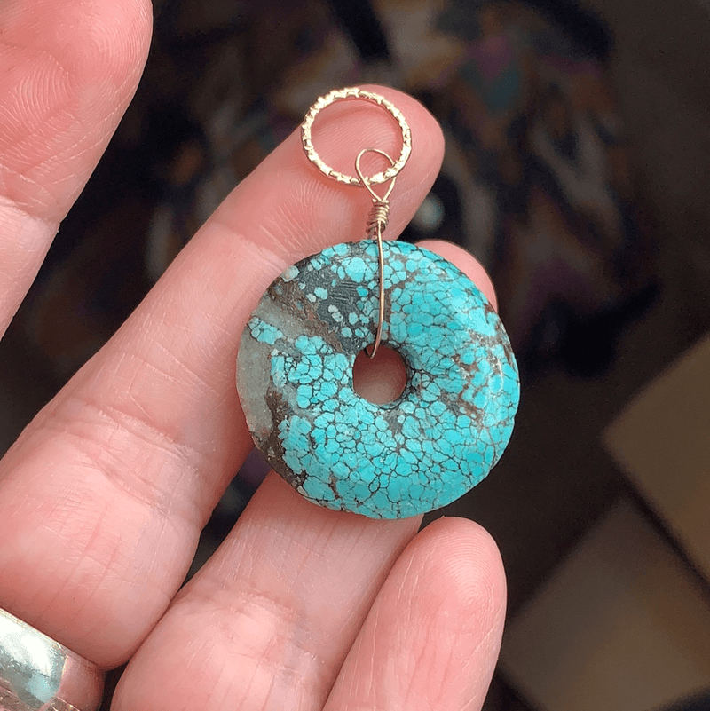 turquoise-pendant-gold-filled-handmade
