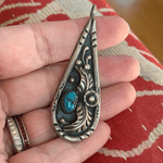 turquoise-pendant-native-american-sterling-silver-vintage