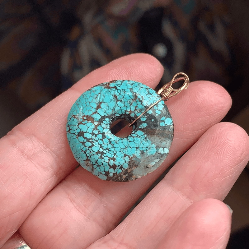 turquoise-pendant-gold-filled-handmade