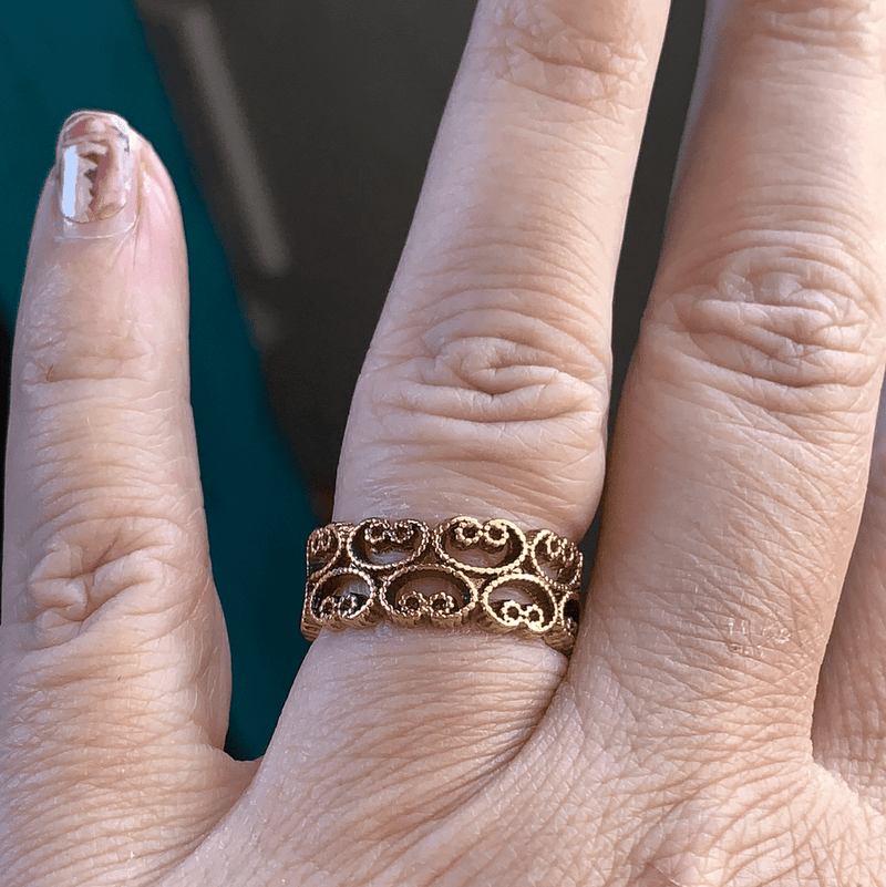 Vintage gold 2025 filigree ring