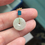 Jade Pendant - Apatite - Gold Filled - Handmade