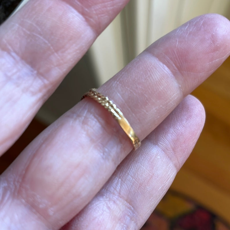 M Initial Signet Ring - 10k Gold - Vintage