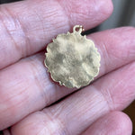 Capricorn Medallion Pendant - Zodiac - 14k Gold - Vintage