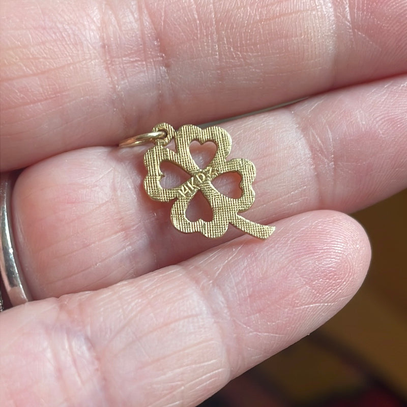 four-leaf-clover-pendant-14k-gold-vintage-2