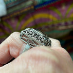 Smoky Topaz Ring - 835 Silver - Vintage