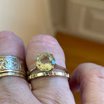 Citrine Solitaire - 9k Gold - Vintage