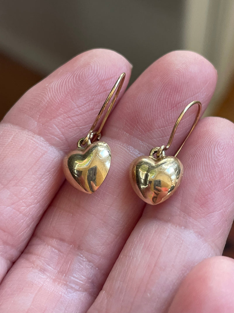 Vintage online heart earrings