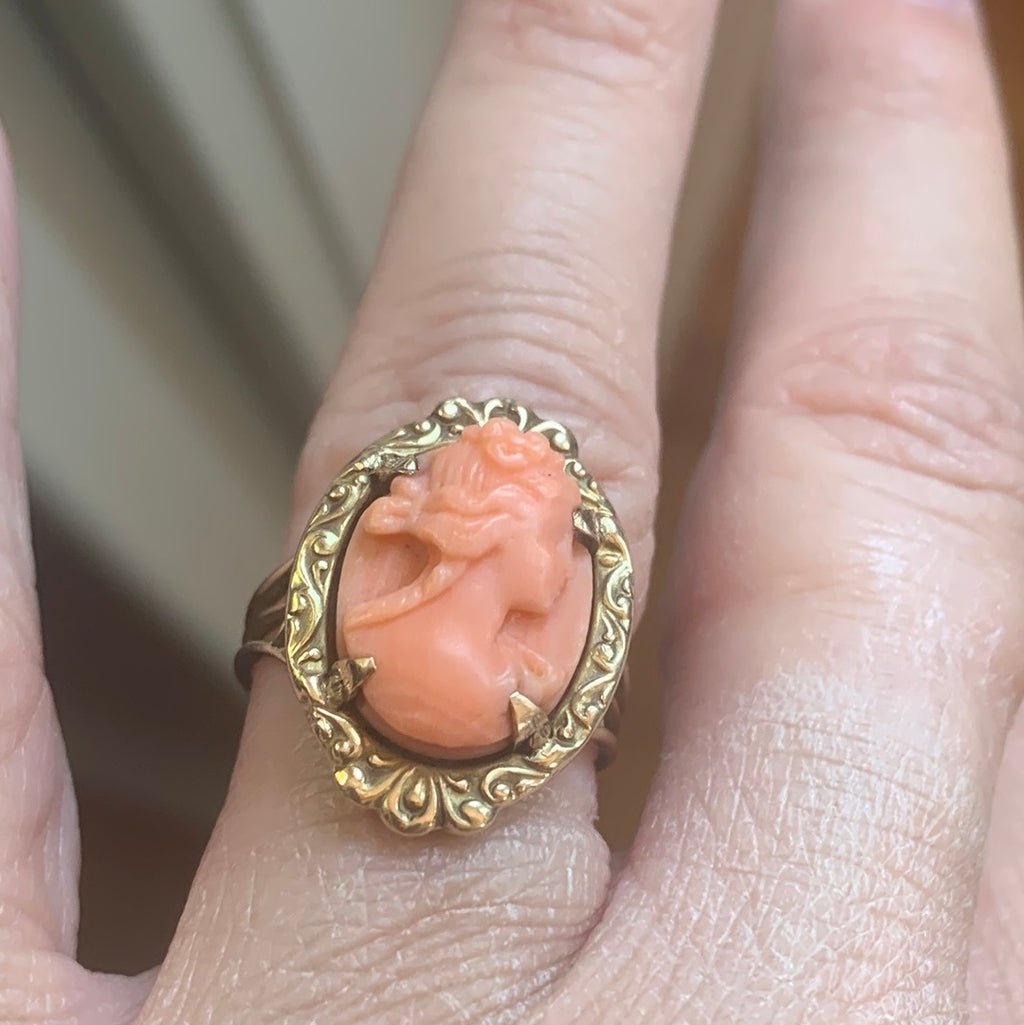 10k Cameo ring buy Vintage/antique