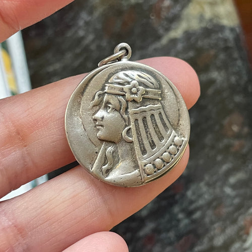 goddess-pendant-sterling-silver-vintage