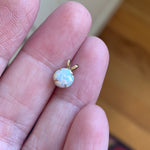 Opal Pendant (Manmade) - 10k Gold - Vintage