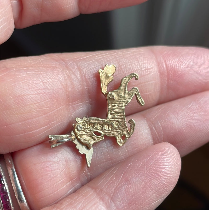unicorn-pendant-14k-gold-vintage-2