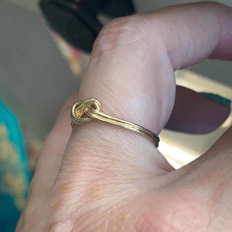 Gold Knot Ring - 10k Gold - Vintage