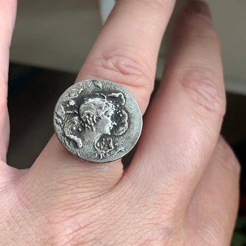 Goddess Ring - Sterling Silver - Vintage