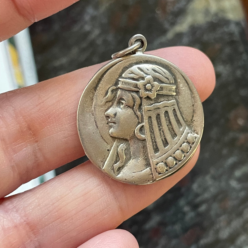 goddess-pendant-sterling-silver-vintage
