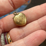 Tiny Lockets - Gold Filled locket - Your Choice - Vintage locket