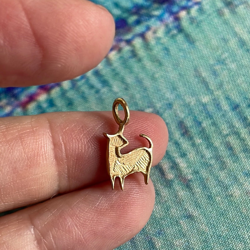 goat-pendant-14k-gold-vintage
