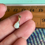 Opal Diamond Pendant - 14k Gold - Vintage