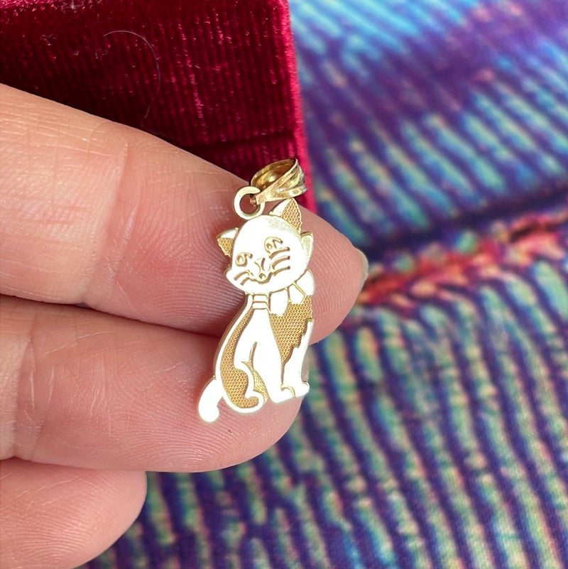 Buy Handmade Gold/silver Cat Pendant and Chain Online in India - Etsy