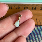 Opal Diamond Pendant - 14k Gold - Vintage