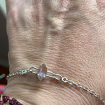 Saphiret Bracelet - Larger Wrist Size - Sterling Silver - Vintage Bracelet