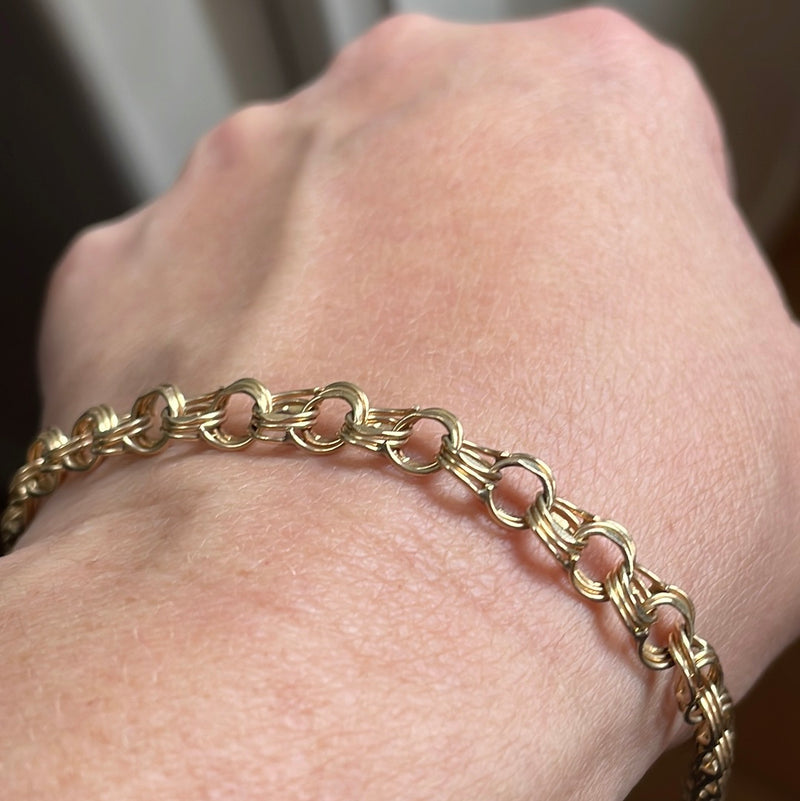 Multi-link Bracelet - 14k Gold - Vintage bracelet