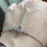 Saphiret Bracelet - Larger Wrist Size - Sterling Silver - Vintage Bracelet