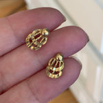 Gold Earrings - 14k Gold - Vintage