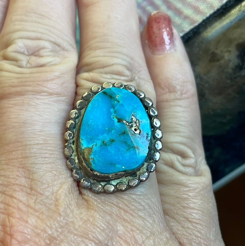 Turquoise Ring - Sterling Silver - Vintage