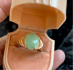 Jade Ring - 14k Gold - Vintage